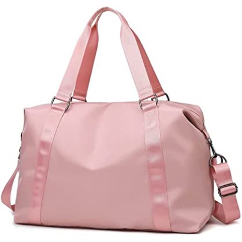 PHABULS Lightweight Travel Bag for Women Carry On Waterproof Duffle Bag with Zipper Tote Bag Large Capacity gym bags