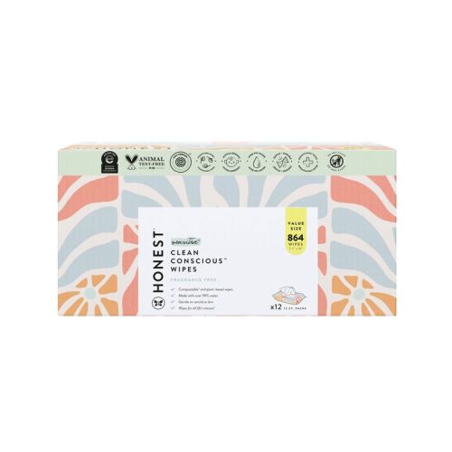 The Honest Company Plant-based Baby Wipes Made With Over 99% Water - Sunburst - 864ct