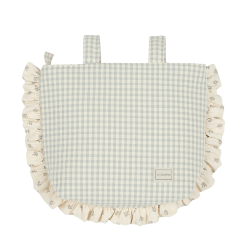minicoton Ruffle Vichy Blue / Blossom Blue Ruffle Bag