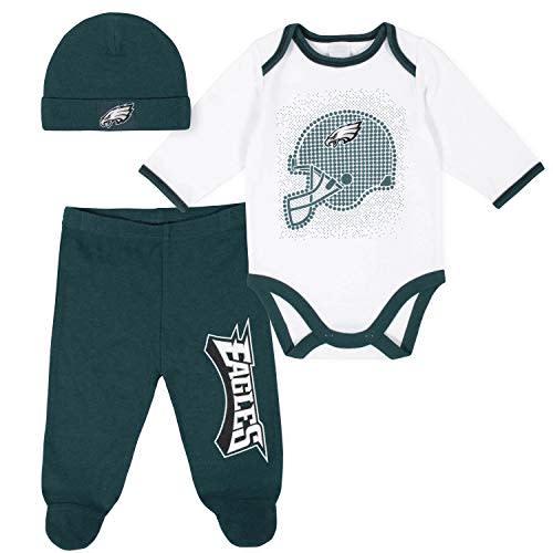 Gerber Unisex Baby NFL Team Footed Pant and Bodysuit Gift Set