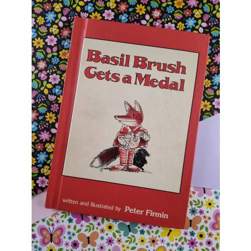 Vintage 1978 Weekly Reader Series Basil Brush Gets a Medal, Hardcover