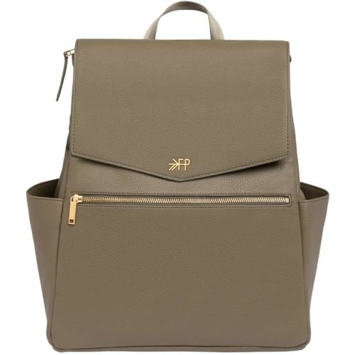 Leather Diaper Bag Backpack, Large Capacity with Insulated Pockets | Freshly Picked