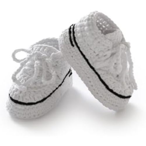 mimixiong Baby Booties Crochet Hand Knitting Shoes for Infant Sneakerheads Soft Booties for Newborn Boys and Girls Gift