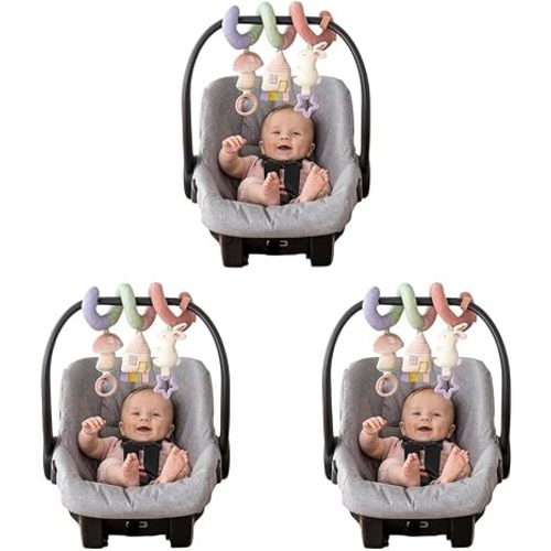 Itzy Ritzy Spiral Car Seat & Stroller Activity Toy Ages 0+ (Pastel Rainbow)