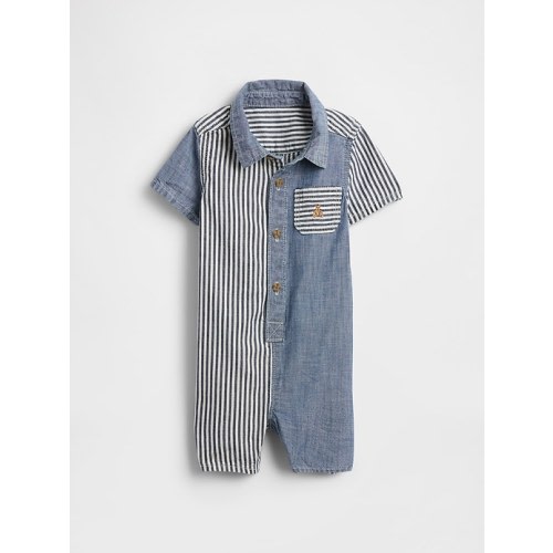 Baby Chambray Stripe One-Piece