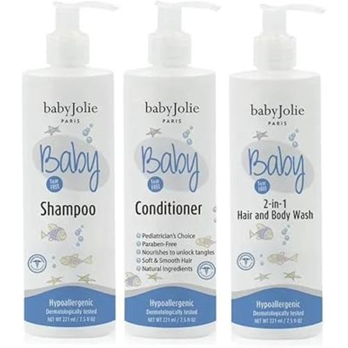 Baby Jolie - Baby Bath Time Set (Shampoo, Conditioner, 2 In 1 Hair And Body Wash)