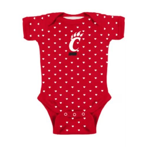 Cincinnati Bearcats Red Baby Heart Romper - 10190710