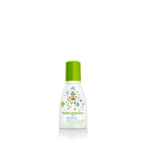 BabyGanics Foaming Dish and Bottle Soap, Fragrance Free, 3.38 Ounce
