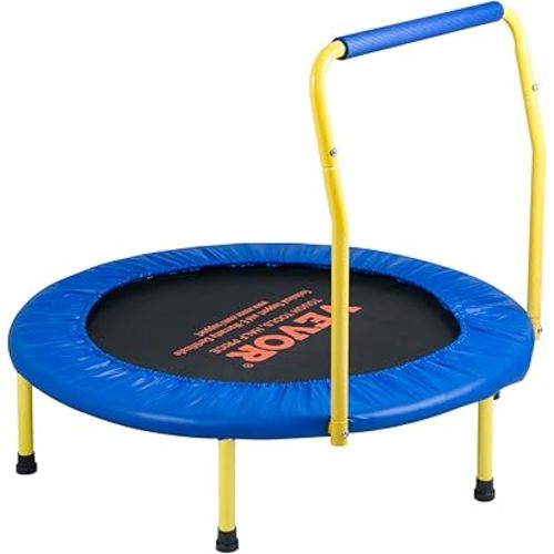 VEVOR 3FT Trampoline 36" Indoor/Outdoor for Toddlers, Foldable Mini Baby With Foam Handle, Recreational Birthday Gift