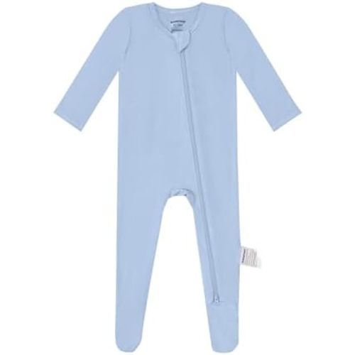 BubblePanda Rayon Made From Bamboo Baby Pajamas Baby Clothes for Boys Girls Unisex Zip-Front Non-Slip Onesie Sleeper
