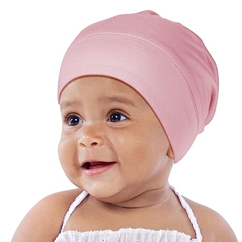 OLESILK Silk Baby Bonnet for 0-6 Months - 100% Mulberry Silk Toddler Hair Bonnet, Adjustable Night Cap for Sleeping