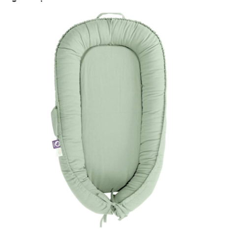Infant Lounger, Baby Nest Cover for Baby Girls & Boys, Newborn Essentials for Baby 0-12 Months, 100% Cotton Breathable, Co Sleeper Portable Travel Bed (Spring_Green)