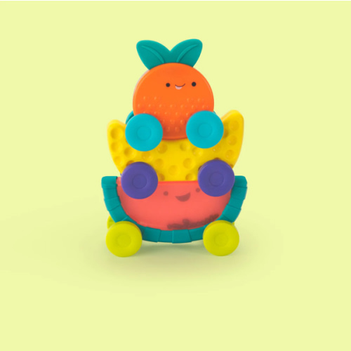 Sassy Stacking Fruit Action Cars