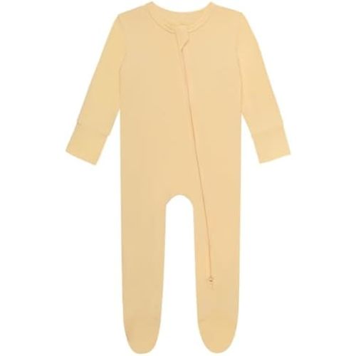 GUISBY Rayon Baby Footies Pajamas, Soft Long Sleeve with 2 way Zipper Sleepers