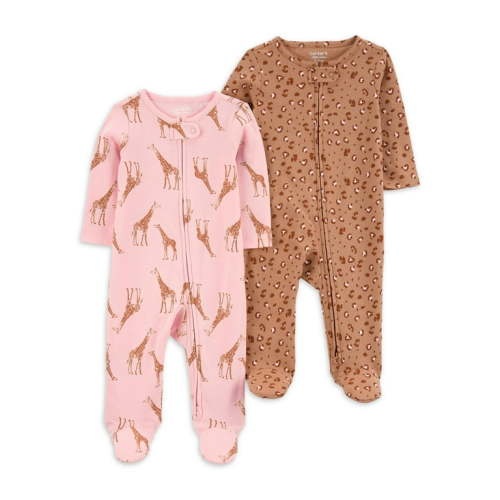 Carter's Child of Mine Baby Girl Sleep N Play, 2-Pack, Sizes Preemie-6/9 Months