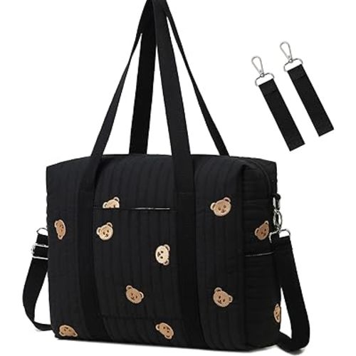 Medium Convertible Diaper Bag Tote with Stroller Hooks