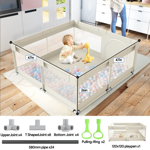 Baby Playpen, Playpen for Babies & Toddlers, 47 x 47" Small Baby Play Pen | Wayfair