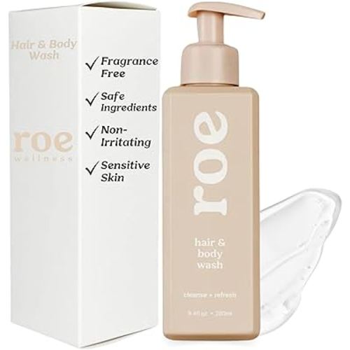 Amazon.com: Roe Wellness- Toddler & Baby Body Wash & Shampoo Moisturizing Clean Ingredients | Suitable for Sensitive Skin, Fragrance-Free, Natural Vanilla Scent, Fresh Cleaning | 9.4 fl oz. : Baby