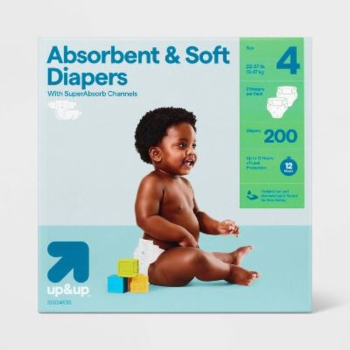 Disposable Diapers - Size FOUR - 216ct - Up&up™