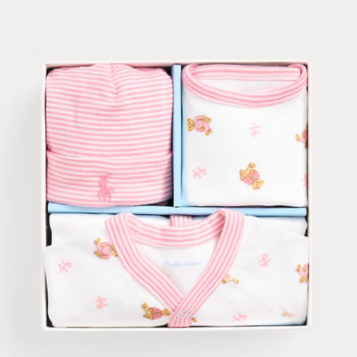 Polo Bear Cotton 3-Piece Gift Set