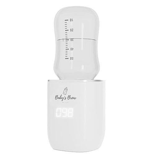 Baby’s Brew Superfast Baby Bottle Warmer – Portable, Travel-Friendly & Outdoor Warmer for On-The-Go Use – Warms Breast Milk, Formula & Water – BPA-Free | Only Warmer | Bottle Adapter Not Included