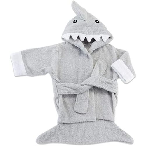 Baby Aspen Baby Shark Hooded Towel/Newborn Spa Bath Robe, Baby Beach Towel | Baby Bath Towel