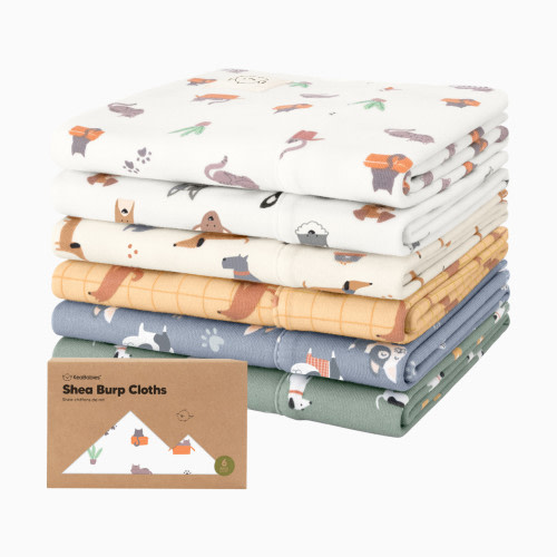 KeaBabies Shea Burp Cloths (6 Pack) - Pets & Paws