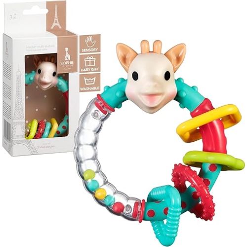 Sophie la girafe | Multi-Textured Rattle | Light & Easy to Grasp | Awaken All 5 Senses