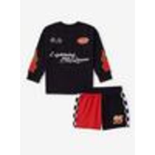 Disney Pixar Cars Lightning McQueen Flame Toddler Long Sleeve T-Shirt & Shorts Set - BoxLunch Exclusive | BoxLunch