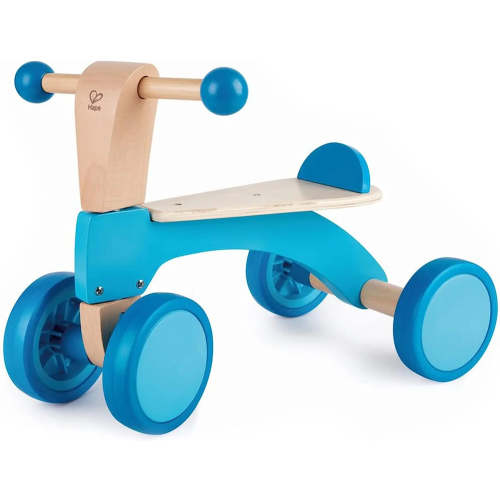 Hape Scoot Around Ride On Wood Bike, Blue