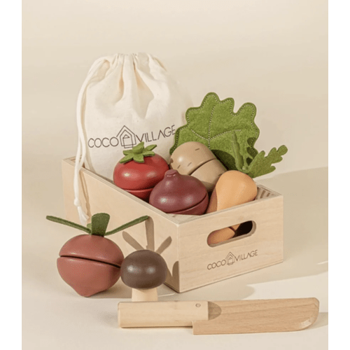 Wooden Vegetables Play Set