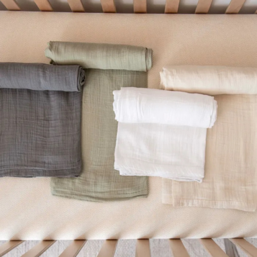 Organic Breathable Muslin Crib Sheets