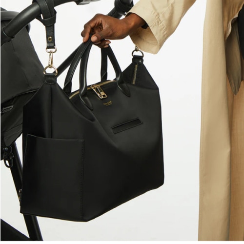 Emmy Full (Nylon) Black/Gold Diaper Bag