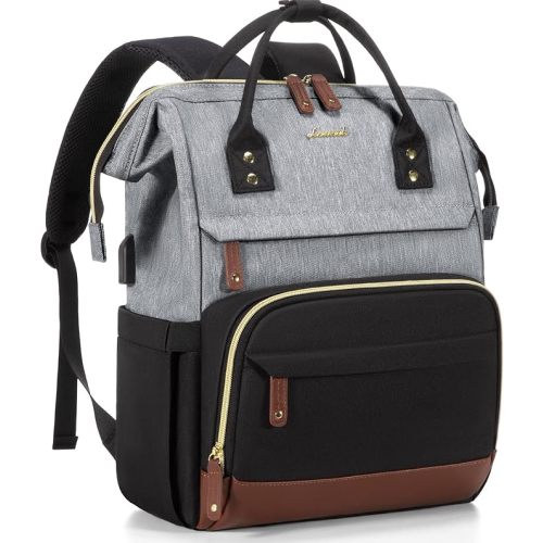 LOVEVOOK Laptop Backpack for Women, 15.6 Inch Work Business Backpacks Purse with USB Port, Large Capacity Nurse Bag College Bookbag for School, Waterproof Casual Daypack for Travel
