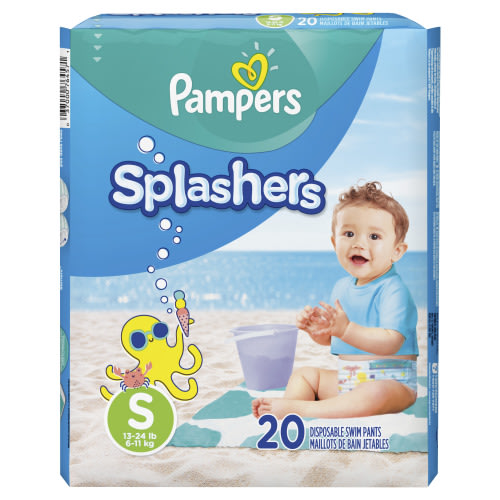 Pampers Splashers Swim Diapers Size S 40 Count (Pack of 2)