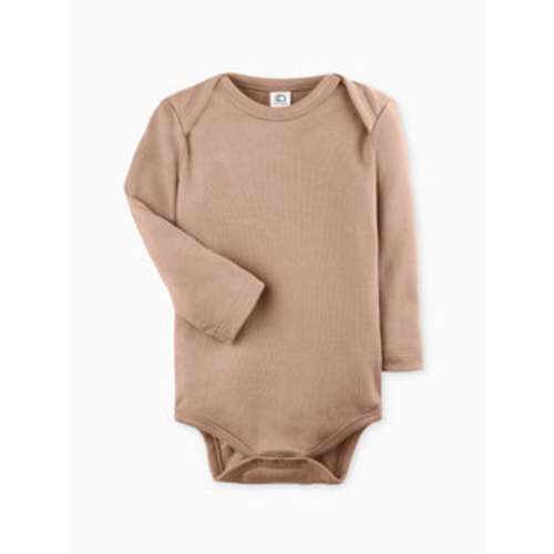 Classic Long Sleeve Bodysuit- Truffle
