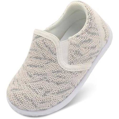 FEETCITY Unisex Baby Shoes Boys Girls Sneakers Infant Slip On First Walking Shoes Toddler Casual Star Sneaker Crib Shoes