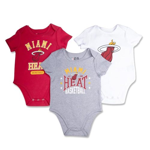 Ultra Game NBA Unisex Baby 3-pack Short-sleeve Onesies