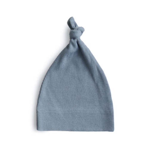 Mushie Organic Cotton Ribbed Baby Beanie