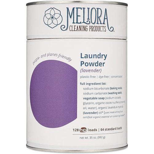 Meliora Cleaning Products Laundry Powder Detergent (128 HE Loads), Lavender