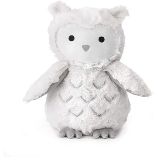 Lambs & Ivy Luna White/Gray Plush Owl Stuffed Animal - Luna (740043O)