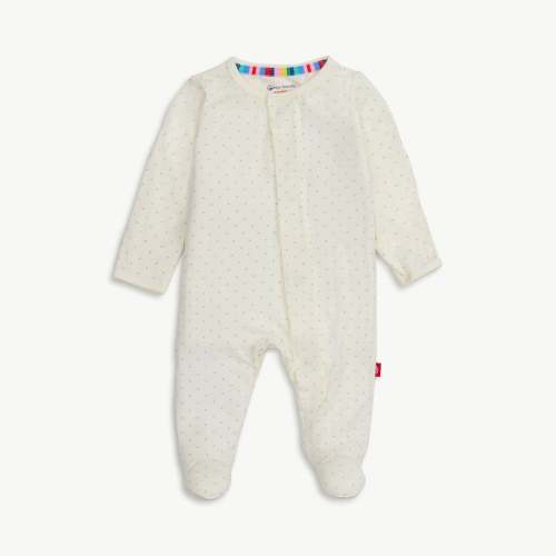 pin dot cream modal magnetic parent favorite footie – Magnetic Me