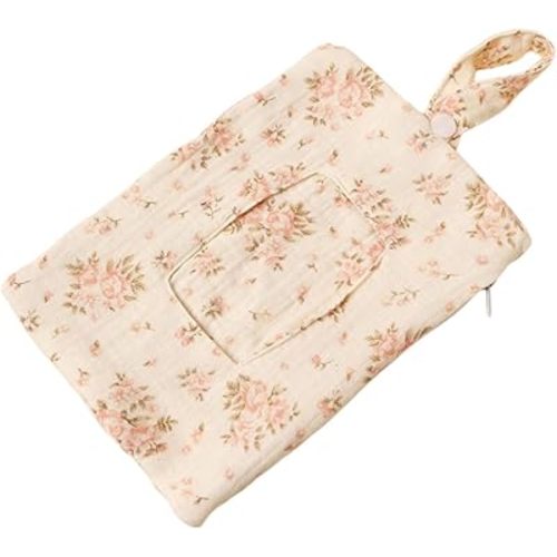 Baby Wipe Dispenser, Portable Reusable Container, Refillable Baby Holder, Reusable Travel Pouch, Double Layer Travel Carry Case for Diapers