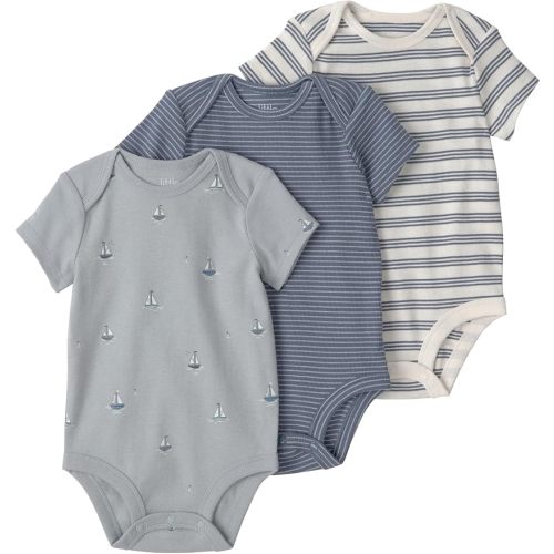 little planet by carter's unisex-baby 3-pack Short Sleeve Bodysuits Made With Organic Cotton