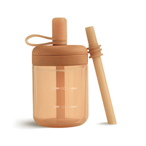 Silicone Training Cup with Straw