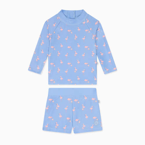 Flamingo Rashguard & Shorts Outfit Flamingo Print / 3 - 6 M
