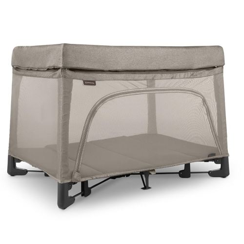 UPPAbaby Remi Playard | Deluxe 3-in-1 Portable Playard, Bedside Bassinet + Travel Crib| Mesh Bassinet, Mattress, Organic Cotton Mattress Cover + Storage Bag Included | Wells (Dark Taupe Mélange)