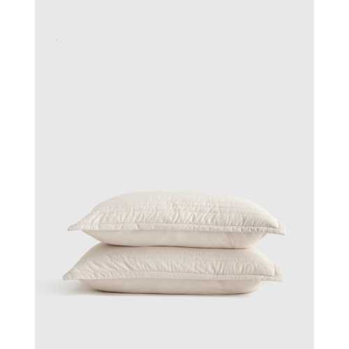 100% Organic Cotton Quilted Sham Set
