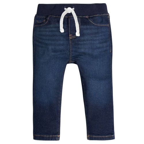 Gerber Infant Denim Rib Waist Skinny Jeans, Dark Blue, 18 Months
