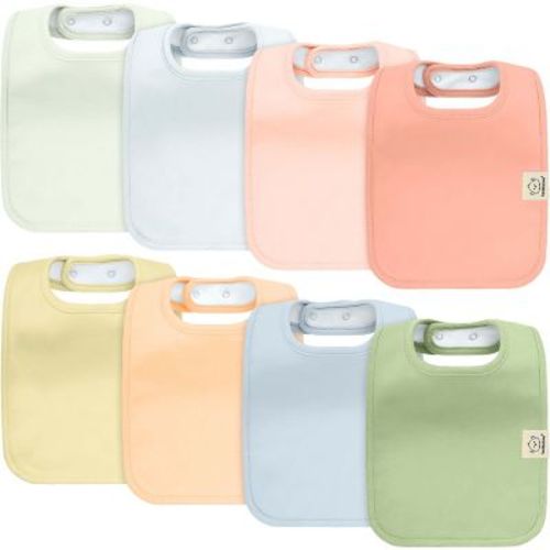 Keababies 8-pack Organic Baby Bibs For Boy, Girl, Drool Bibs, Baby Bib For Girls, Boys, Newborn Teething Bibs (dew)
